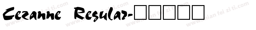 Cezanne Regular字体转换